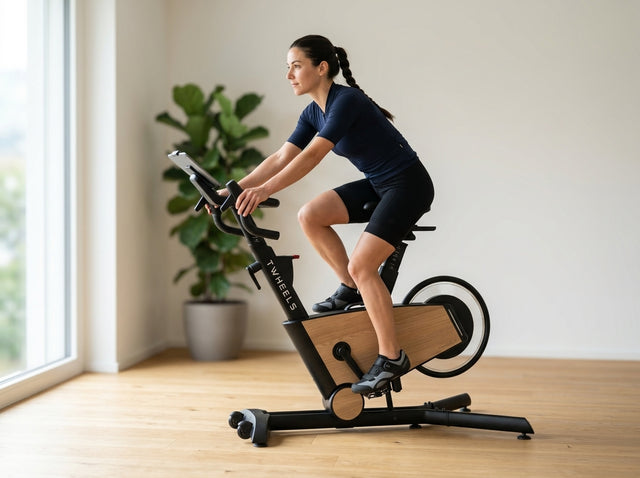 15-Minuten-Einstieg auf dem Hometrainer Indoor Bike aus Eichenholz – TWHEELS