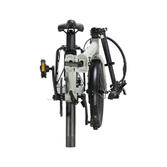 Zusammenklappbares TWHEELS E-Bike City Faltrad mit schwarzem Rahmen.