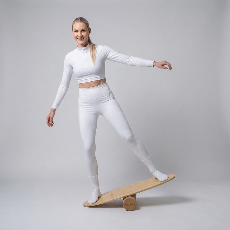TWHEELS Balance Board aus Ahornholz für Gleichgewicht und Stabilität.