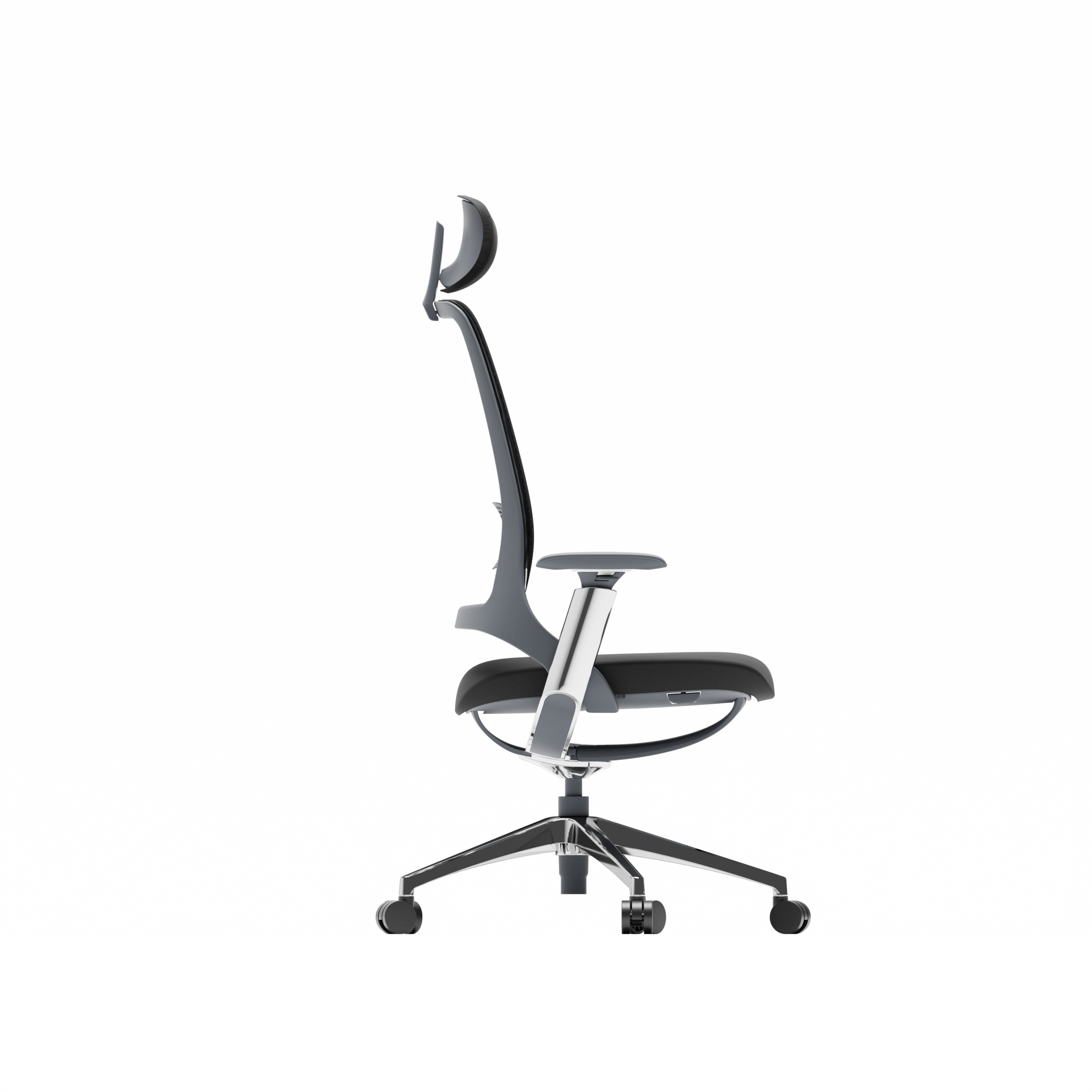 Ergonomischer TWHEELS Bürostuhl ProActive mit 3D-Armlehnen und Lendenstütze.