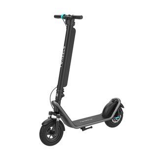 TWHEELS E-Scooter Lite in Schwarz mit türkisen Akzenten, Seitenansicht.