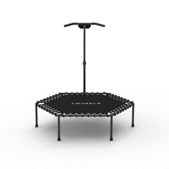 TWHEELS Fitness-Trampolin mit elastischer Bungee-Federung fürs Cardio-Training.