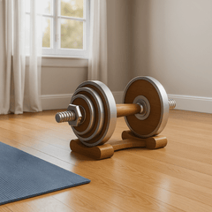 TWHEELS Hanteln in Holzoptik, hochwertiges Design fürs Home-Gym.