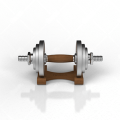 TWHEELS Hantelset in Holzoptik für ein ästhetisches Home-Workout.