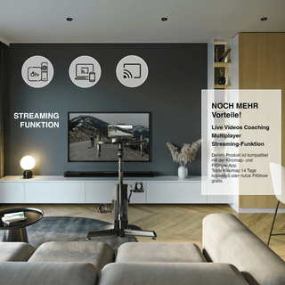 TWHEELS Indoor Bike aus hellem Eichenholz mit verstellbarem Sattel und Lenker.