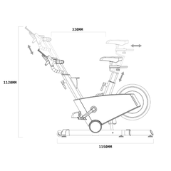 TWHEELS Indoor Bike aus Eichenholz für ruhiges, gelenkschonendes Training.