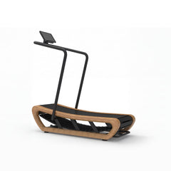 TWHEELS Sprinting Machine aus Eichenholz mit gebogener Lauffläche, motorlos.