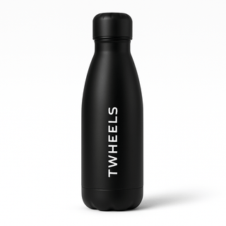 TWHEELS Edelstahl-Trinkflasche 500 ml, auslaufsicher und isoliert.