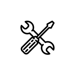Werkzeug-Icon für die Montage-Zusatzleistungen von TWHEELS.