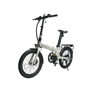TWHEELS E-Bike City Faltrad in Schwarz, kompakt faltbar für unterwegs.