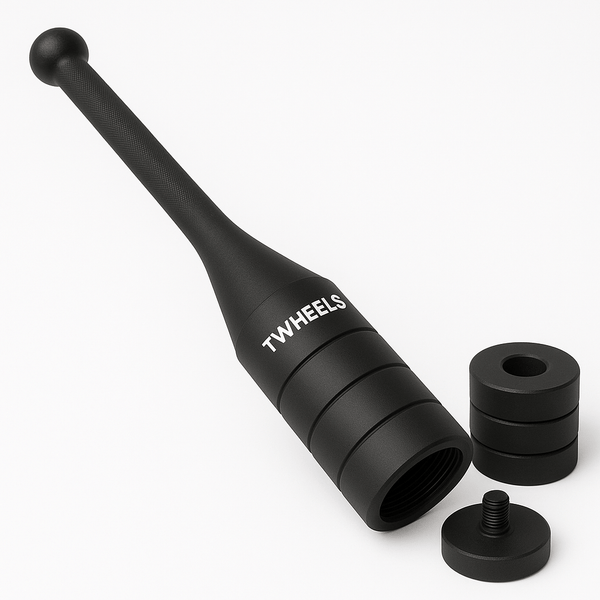 TWHEELS Mace Bell liegend mit abgenommenen Gewichtsblöcken
