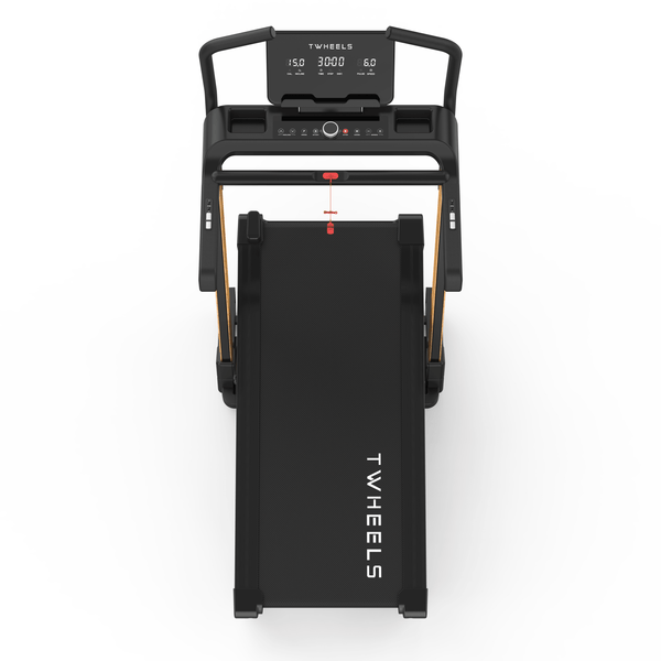 TWHEELS Pro Laufband von oben mit extra breiter Lauffläche