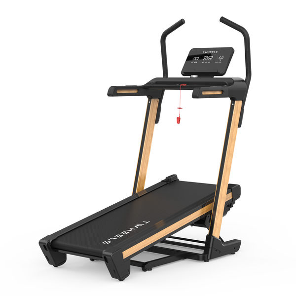 TWHEELS Pro Laufband mit angehobener Steigungs-Rampe