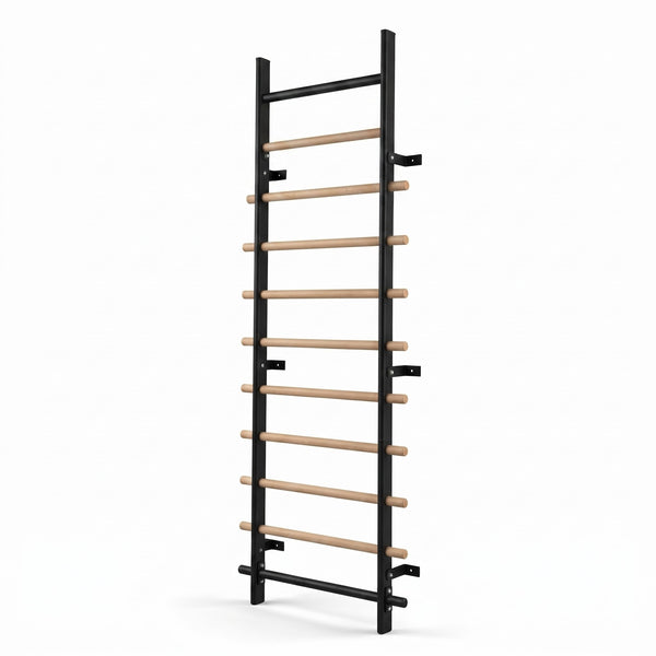 TWHEELS Sprossenwand Standard ohne Pull Up und Dip Bar auf weissem Hintergrund