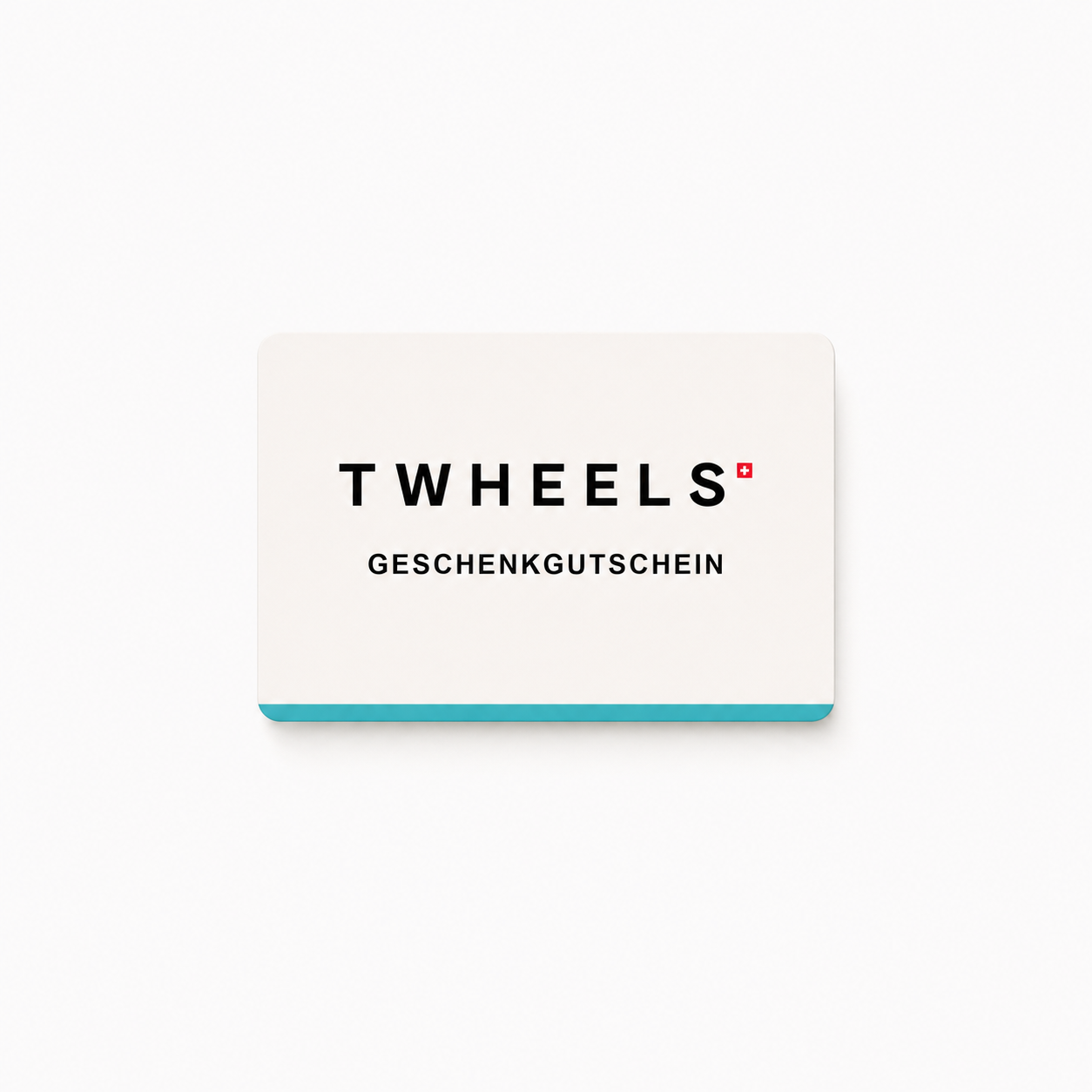 TWHEELS Geschenkgutschein auf quadratischem Hintergrund